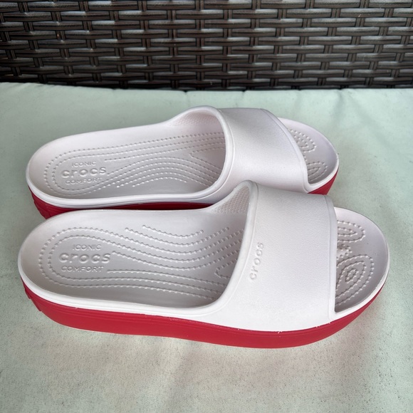 CROCS Women's Crocs crick and slides platform light pink - Picture 5 of 10